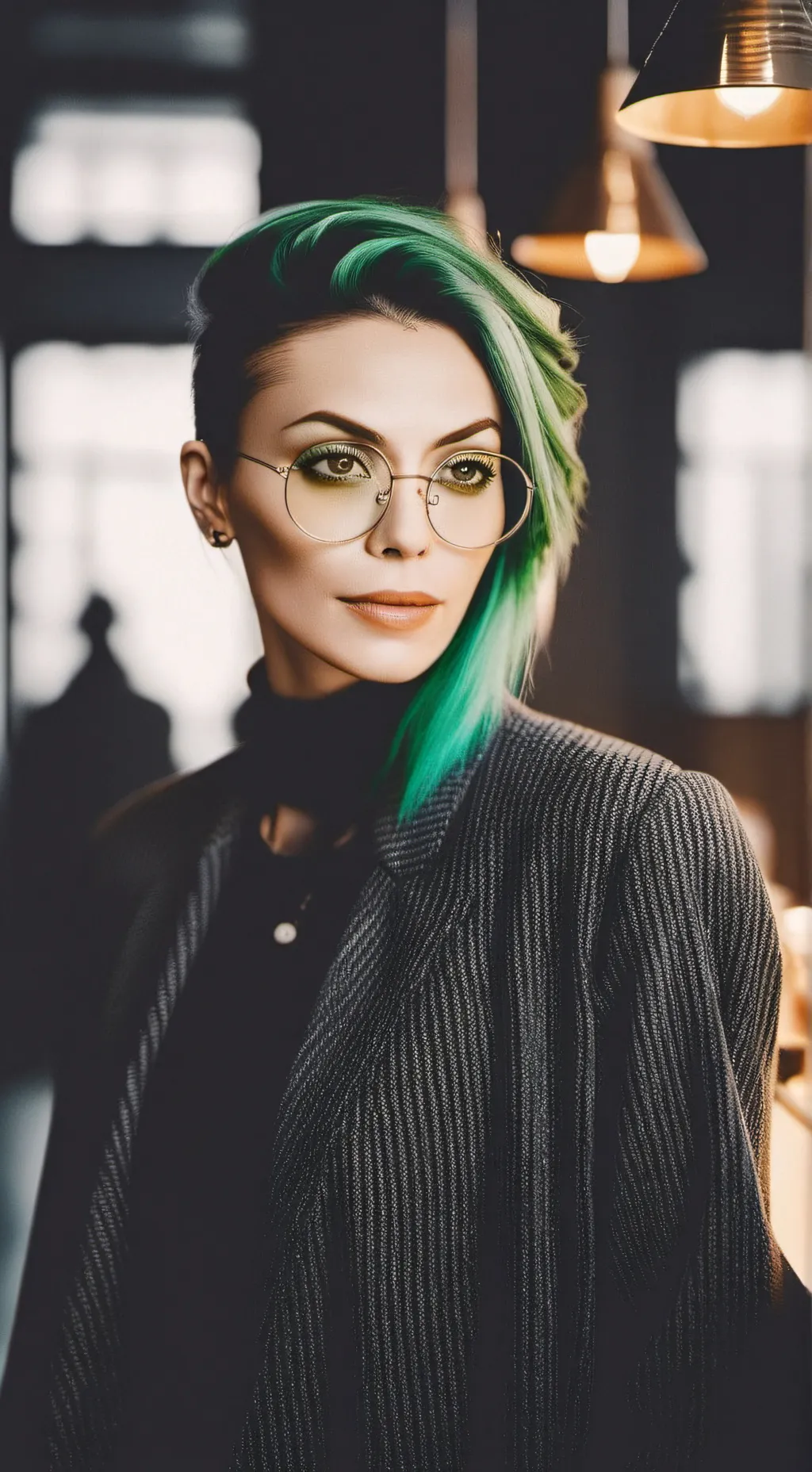 ai character: The Disruptive Vegan Food Critic background