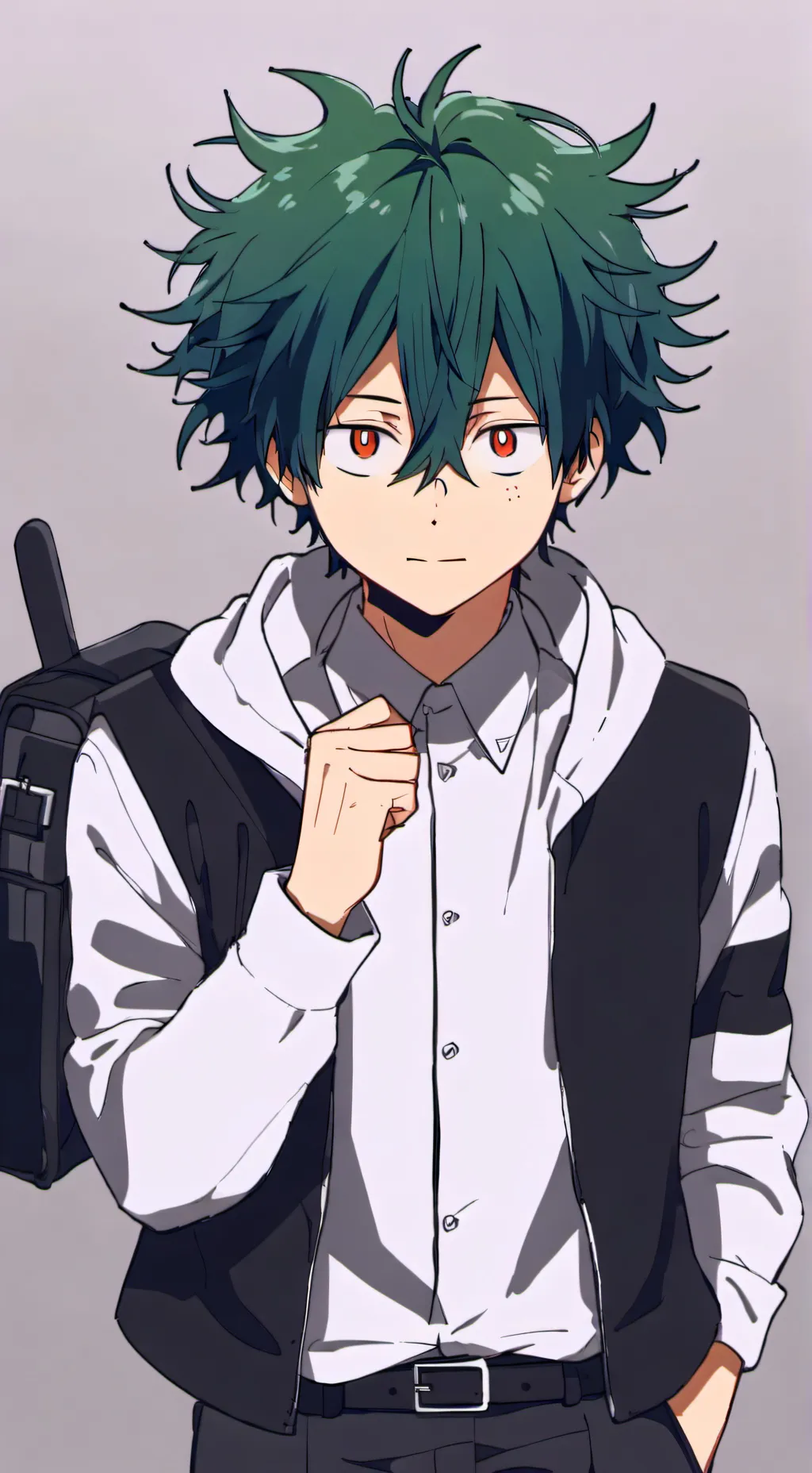 ai character: Mha "CHAOS" background