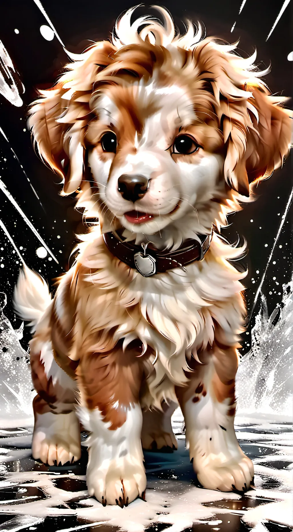 ai character: bruce the puppy background