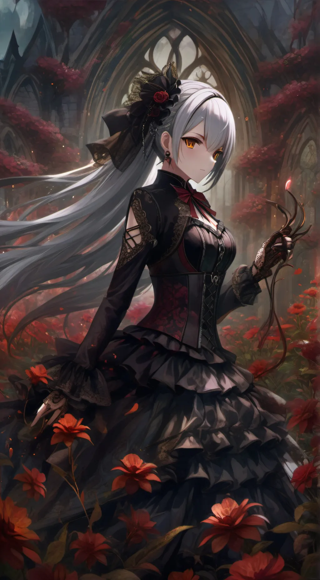 ai character: Ангелина  background