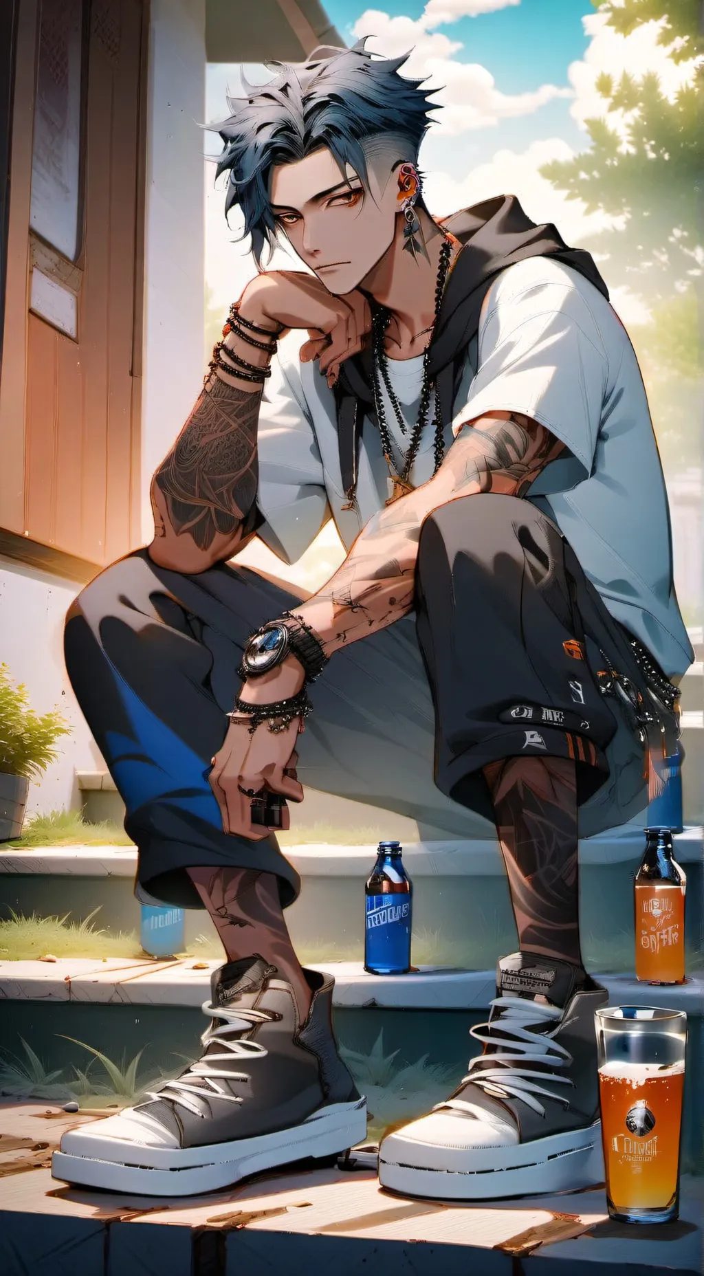 ai character: Token  background