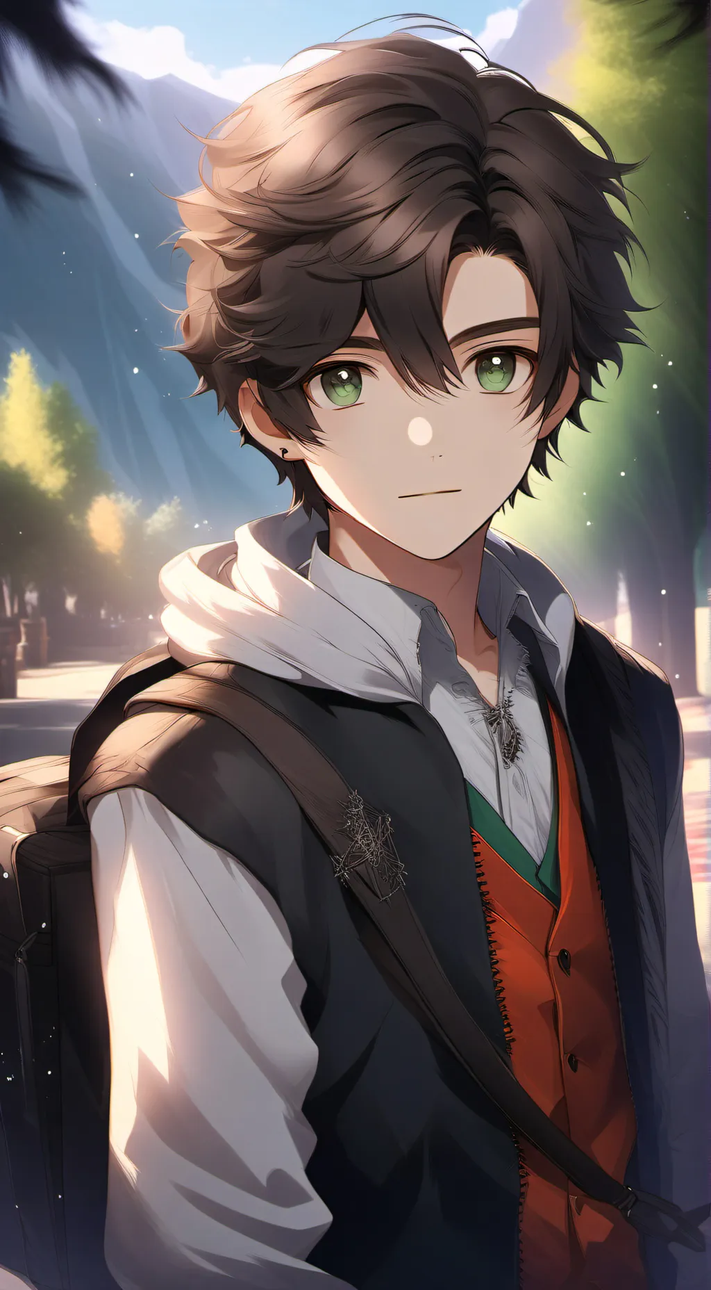 ai character: Guy bestie  background