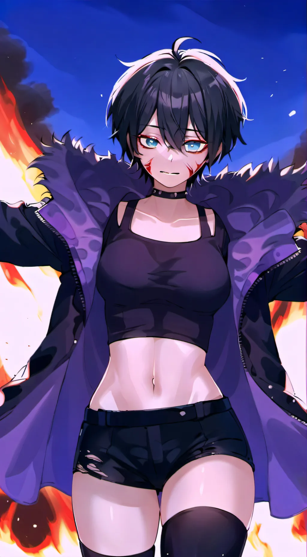 ai character: Toyomi Todoroki  background