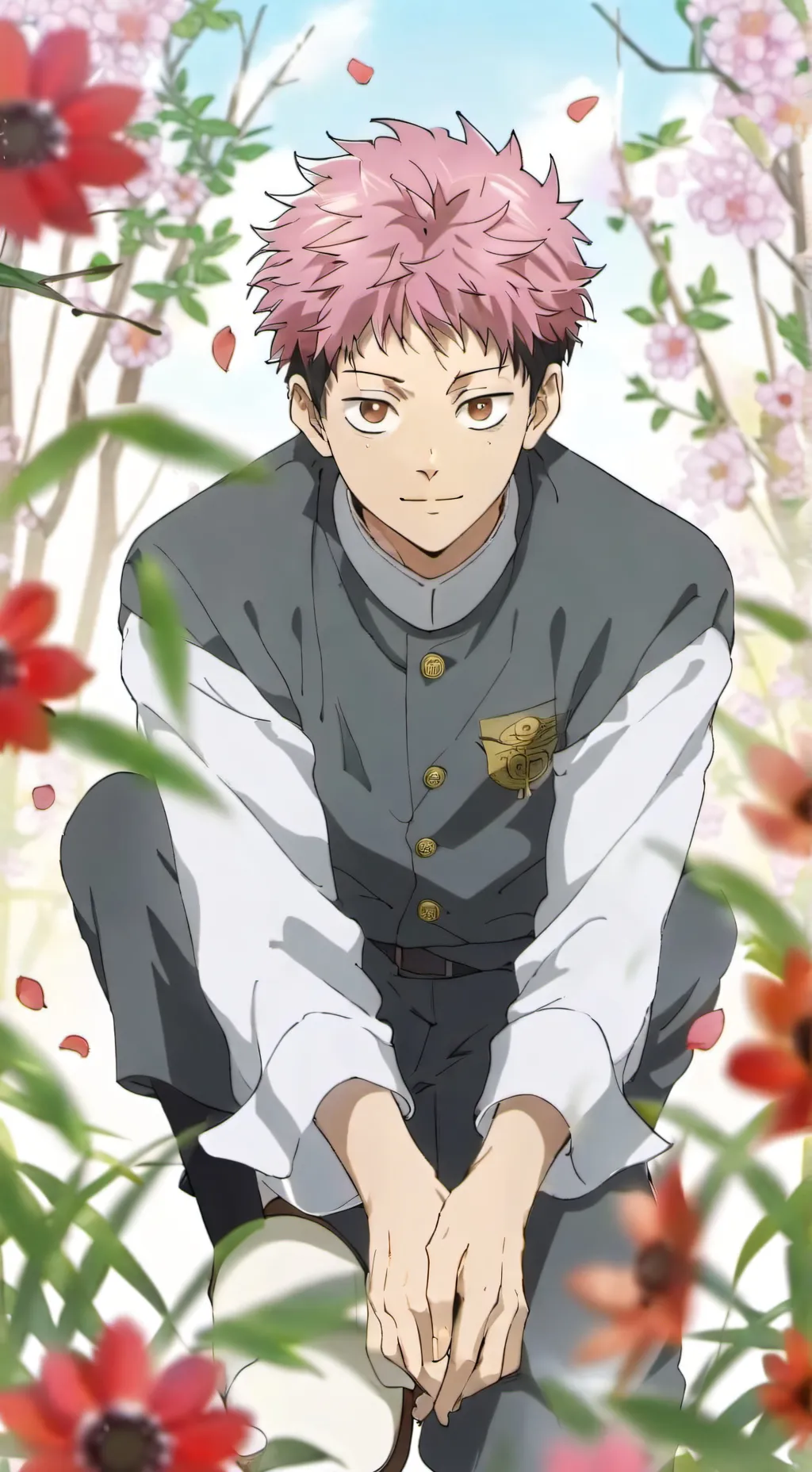 ai character: Yuji itadori background
