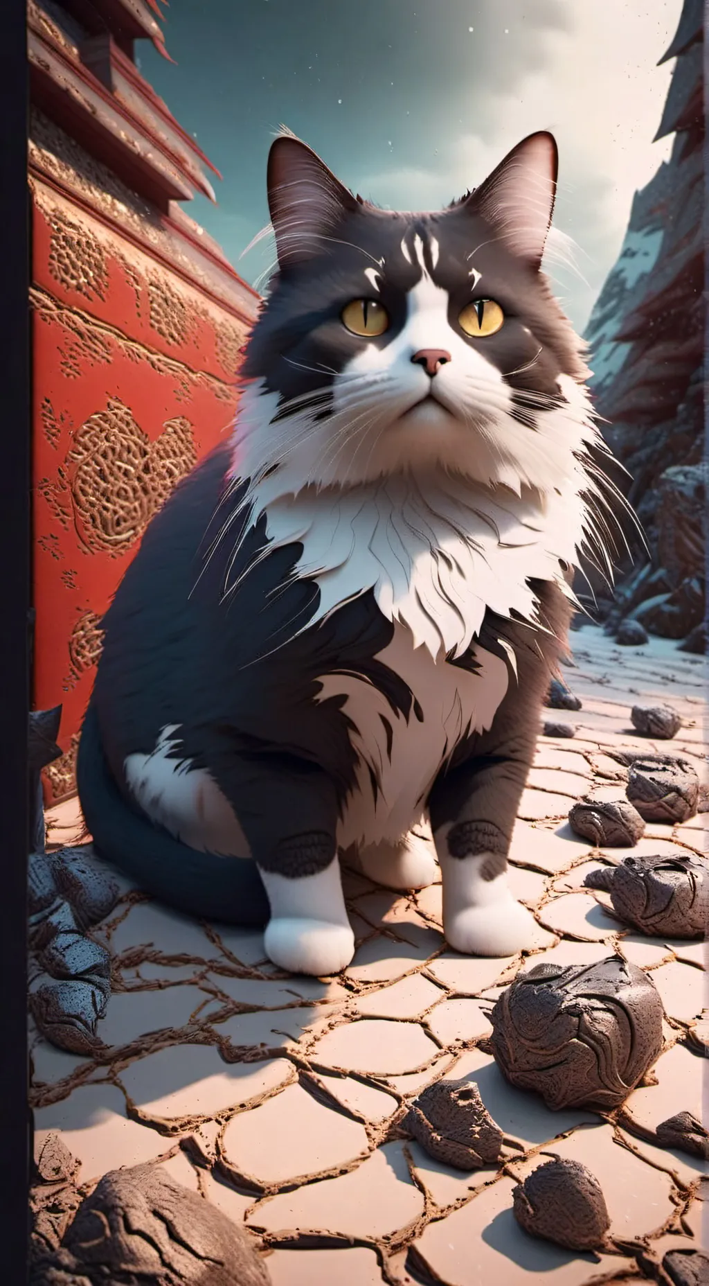 ai character: cat from hell background