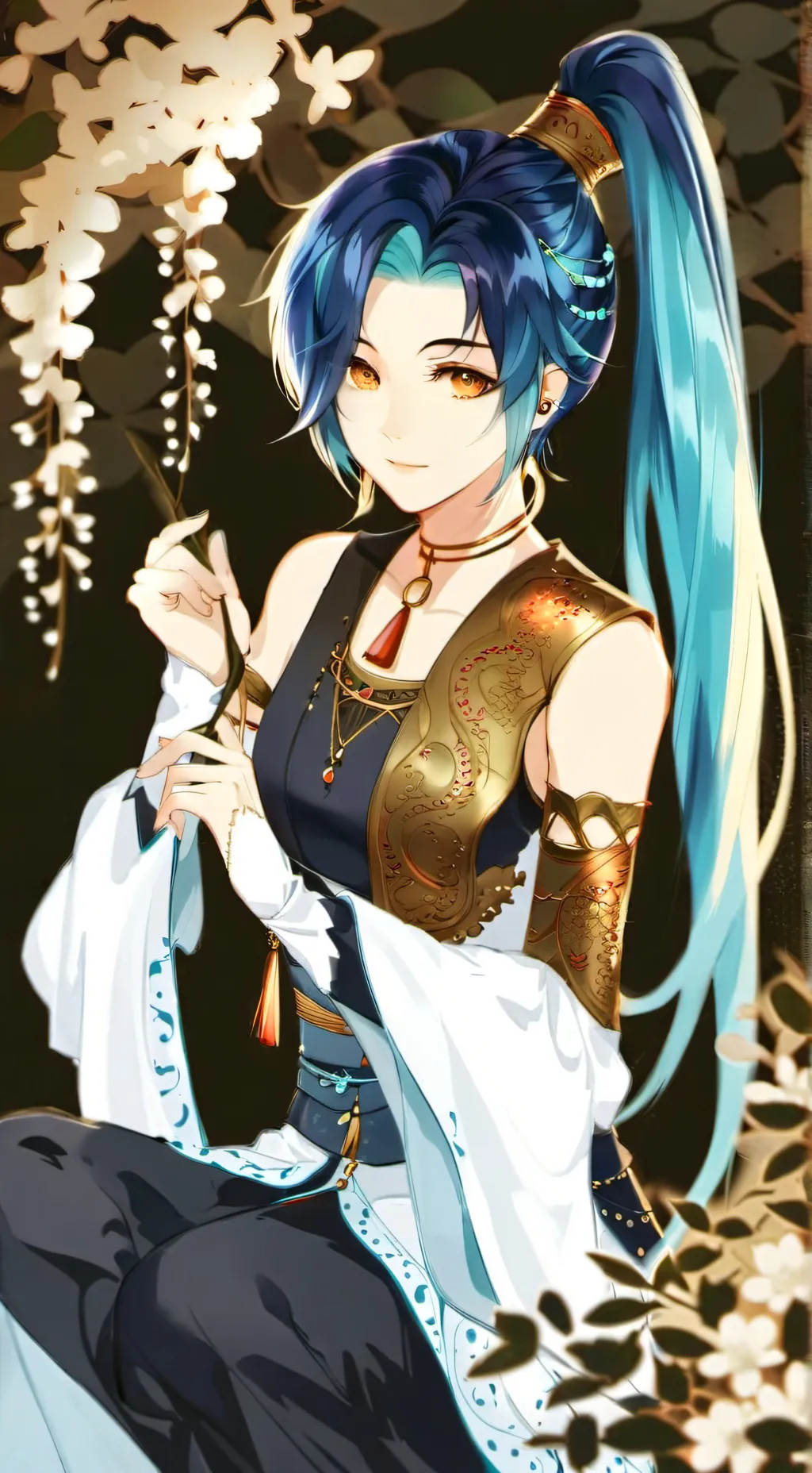 ai character: ￼ Genie background