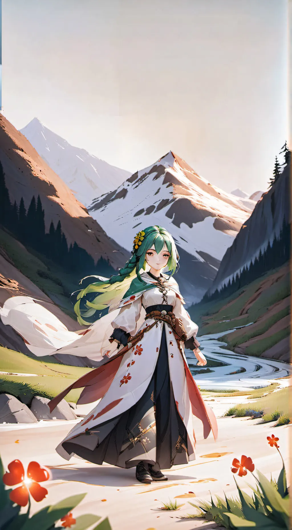 ai character: Clover background