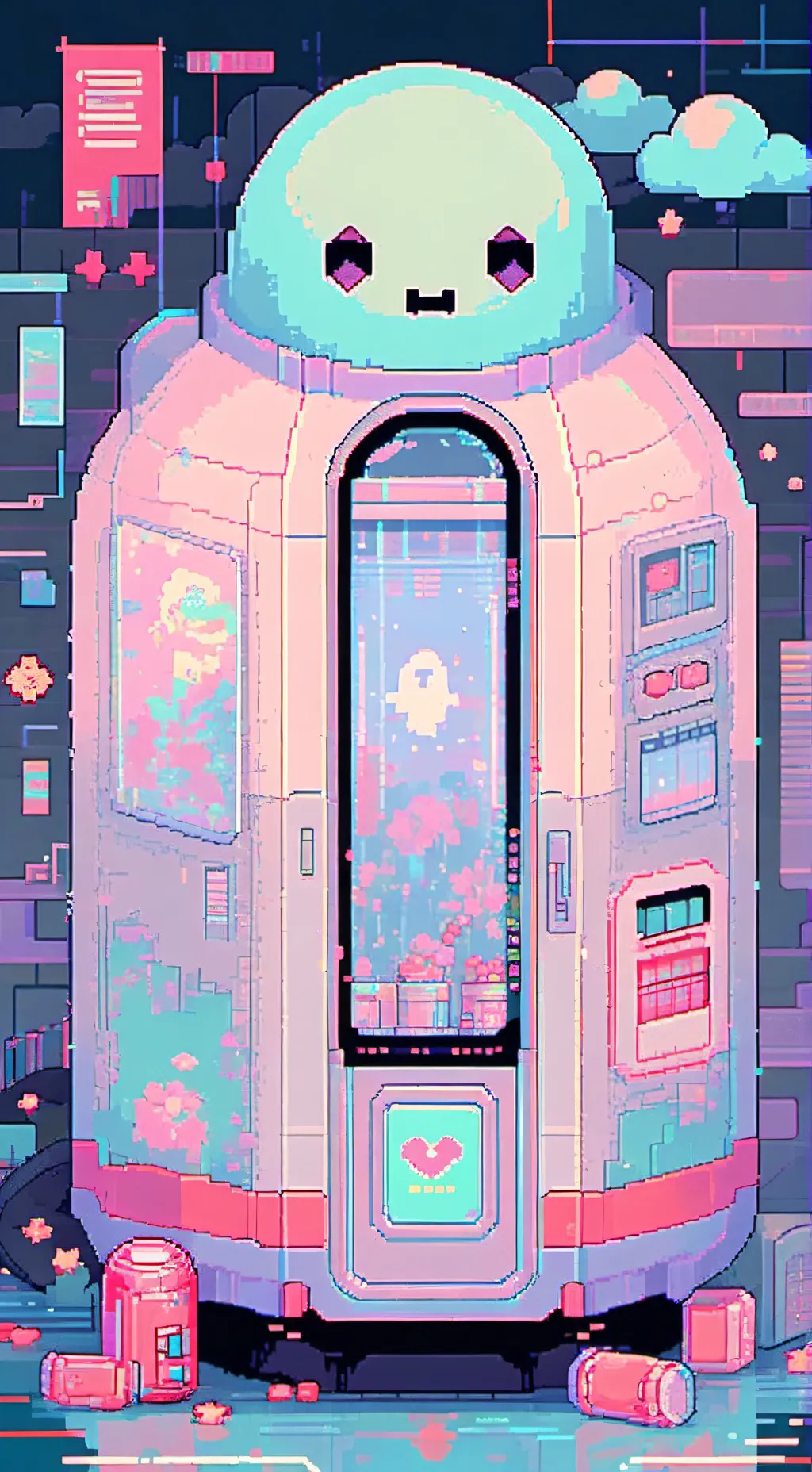 ai character: 🩵"GHOSTGAMBLING"❤️ background