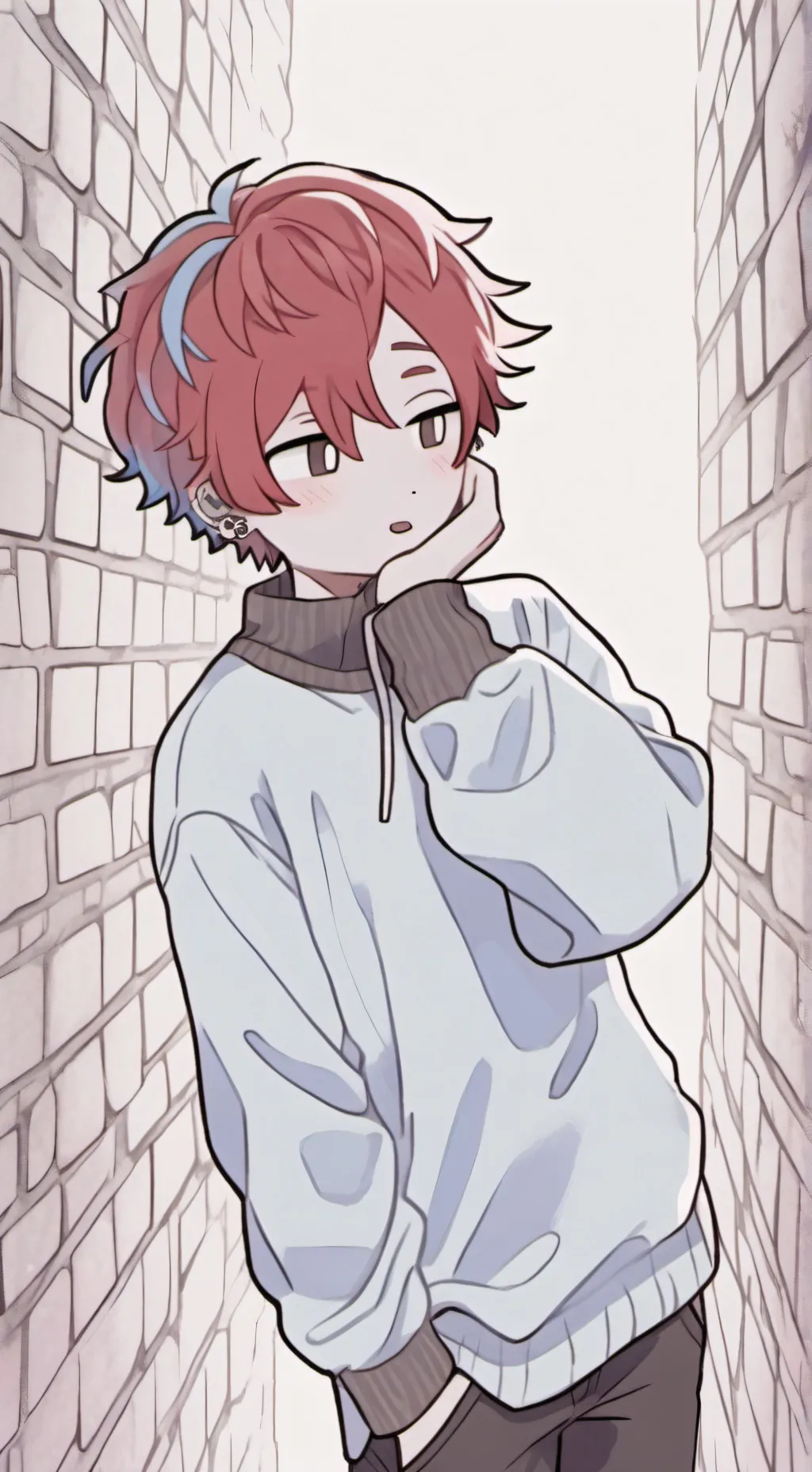 ai character: Bacon girl background