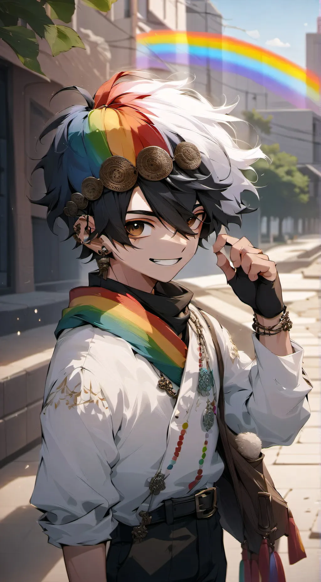 ai character: Dandy  background