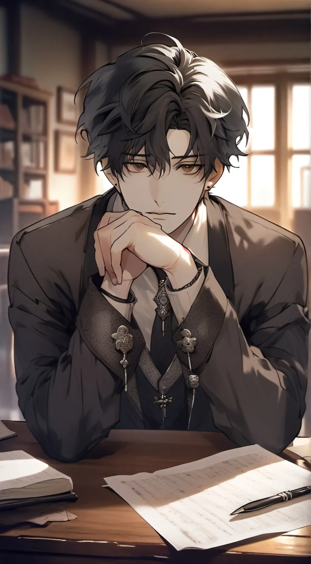ai character: Silencioso Compañero background