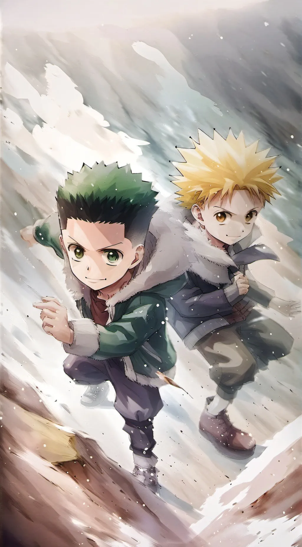 ai character: gon x killua background