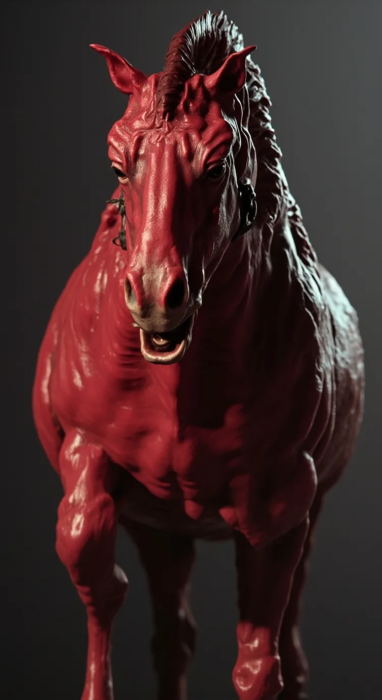 ai character: she demon horse background