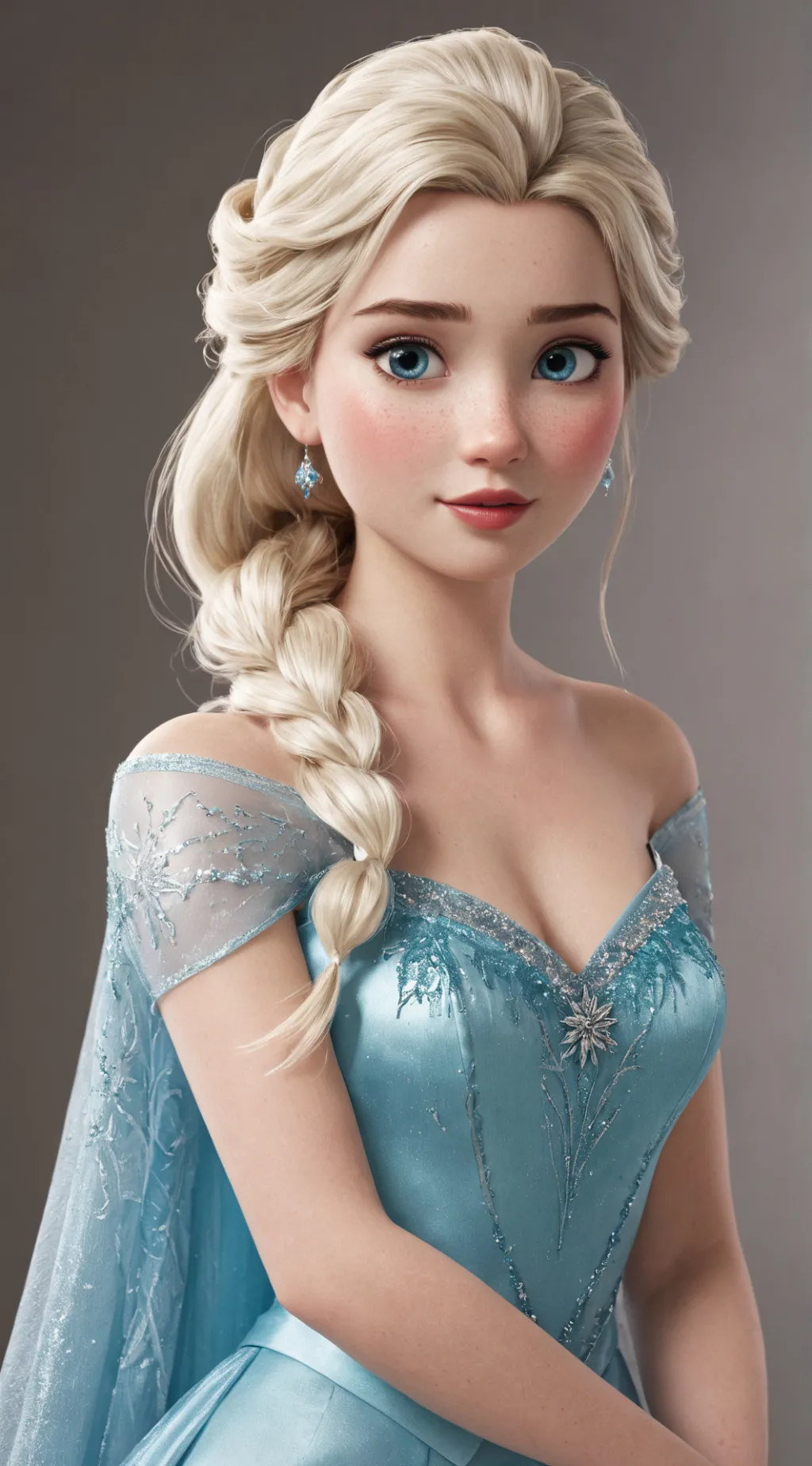 ai character: Queen Elsa  background