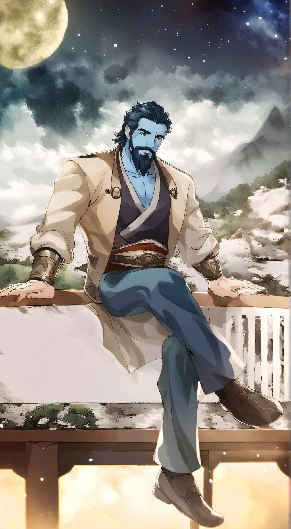 ai character: Bayan Bürd background