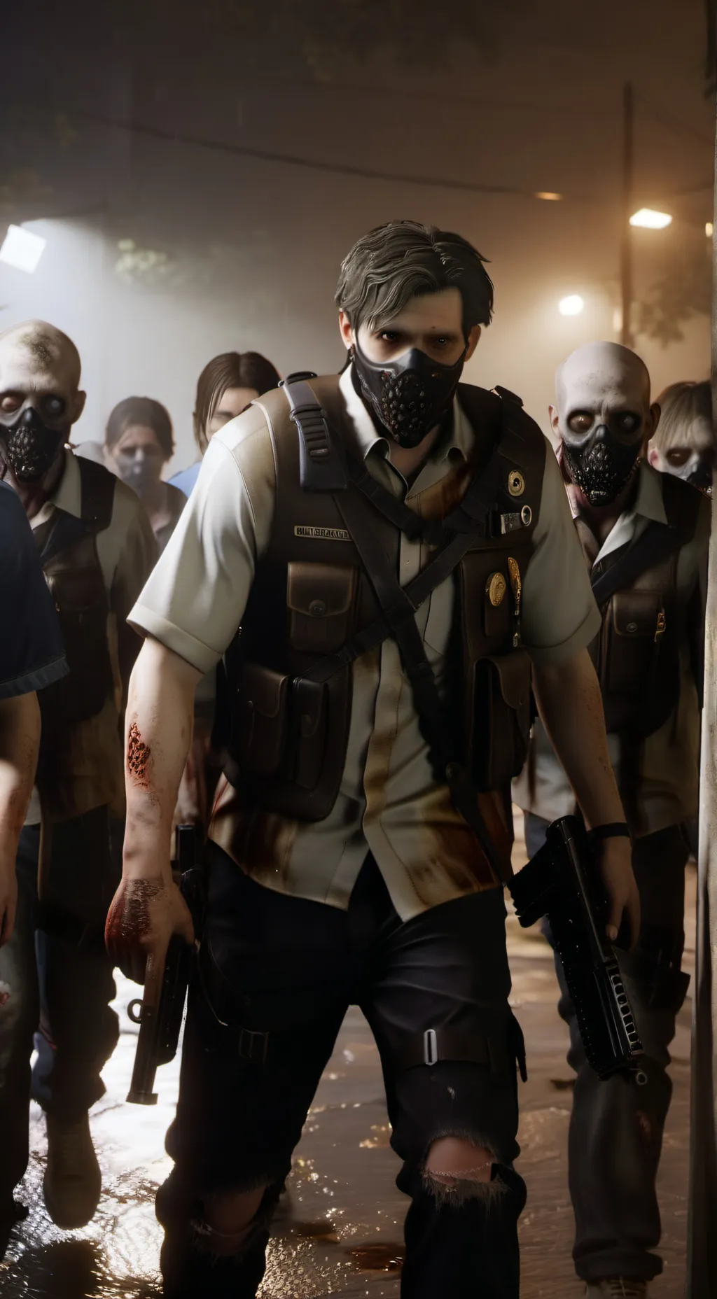ai character: Zombie apocalypse  background