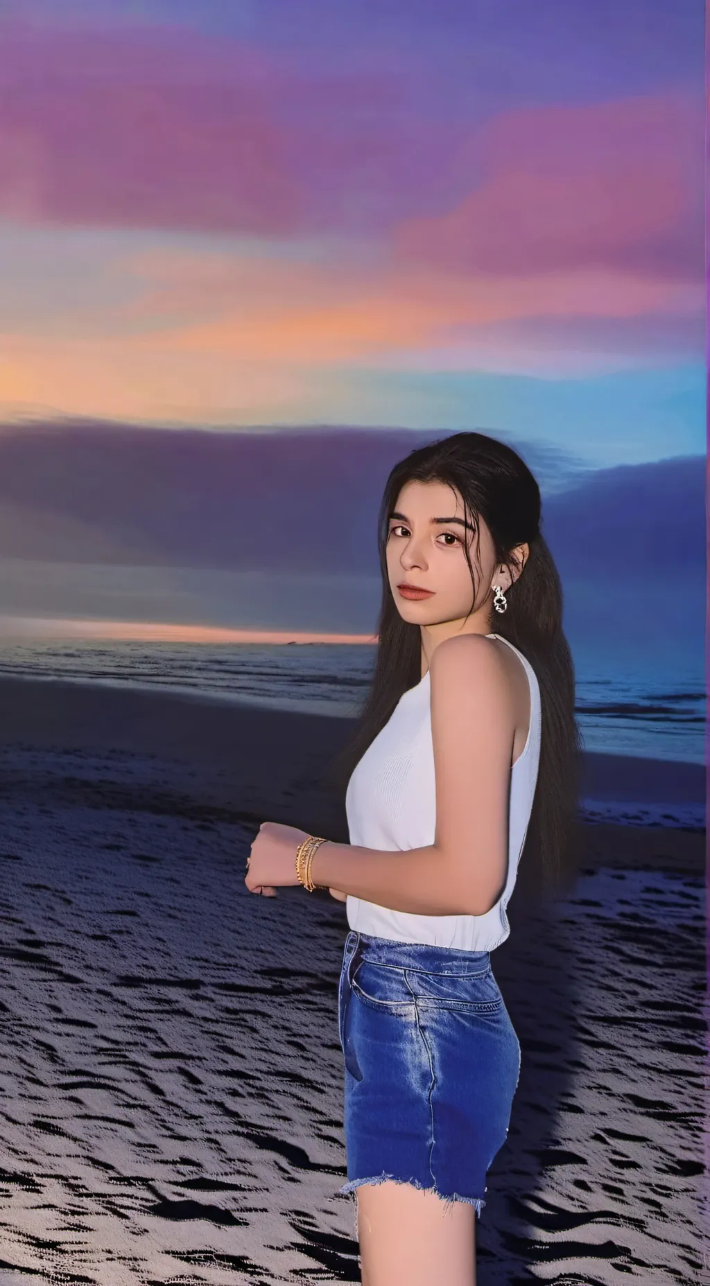 ai character: nana beladi  background