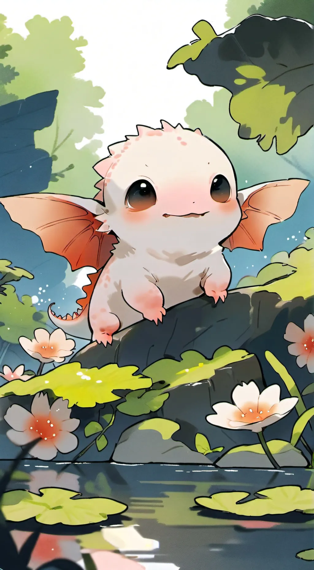 ai character: Axolotl background