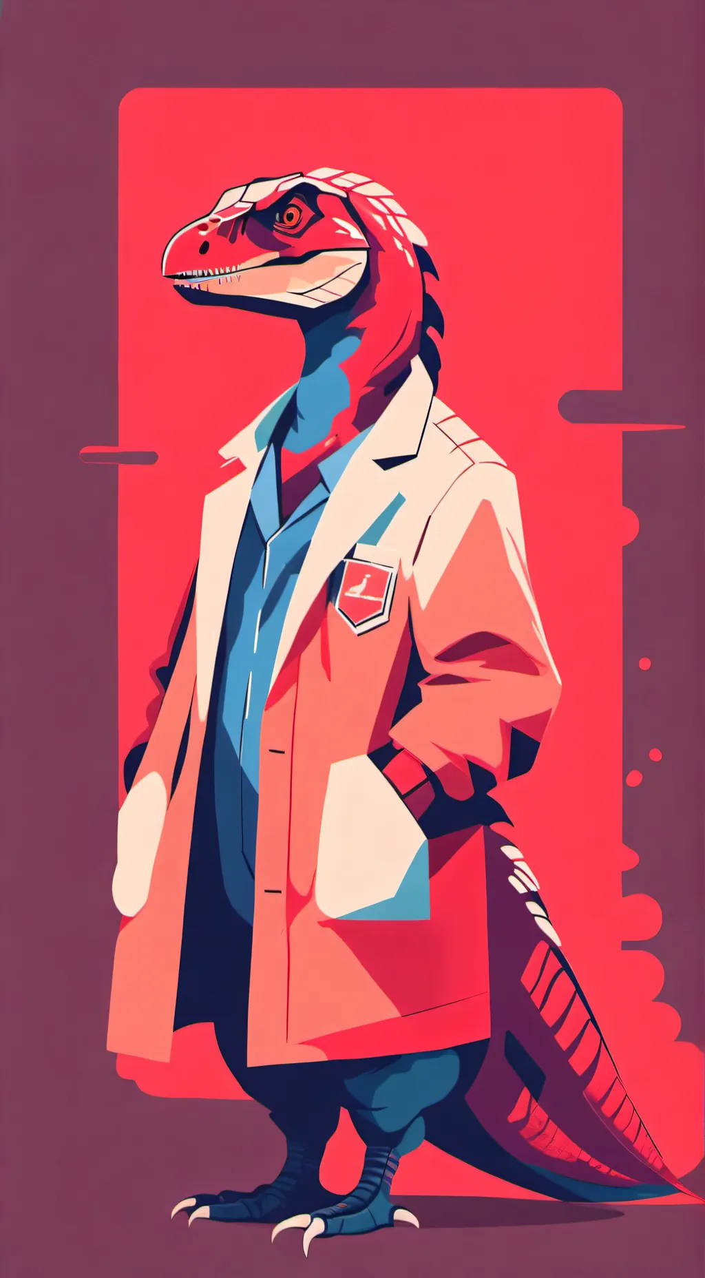 ai character: redrap  background
