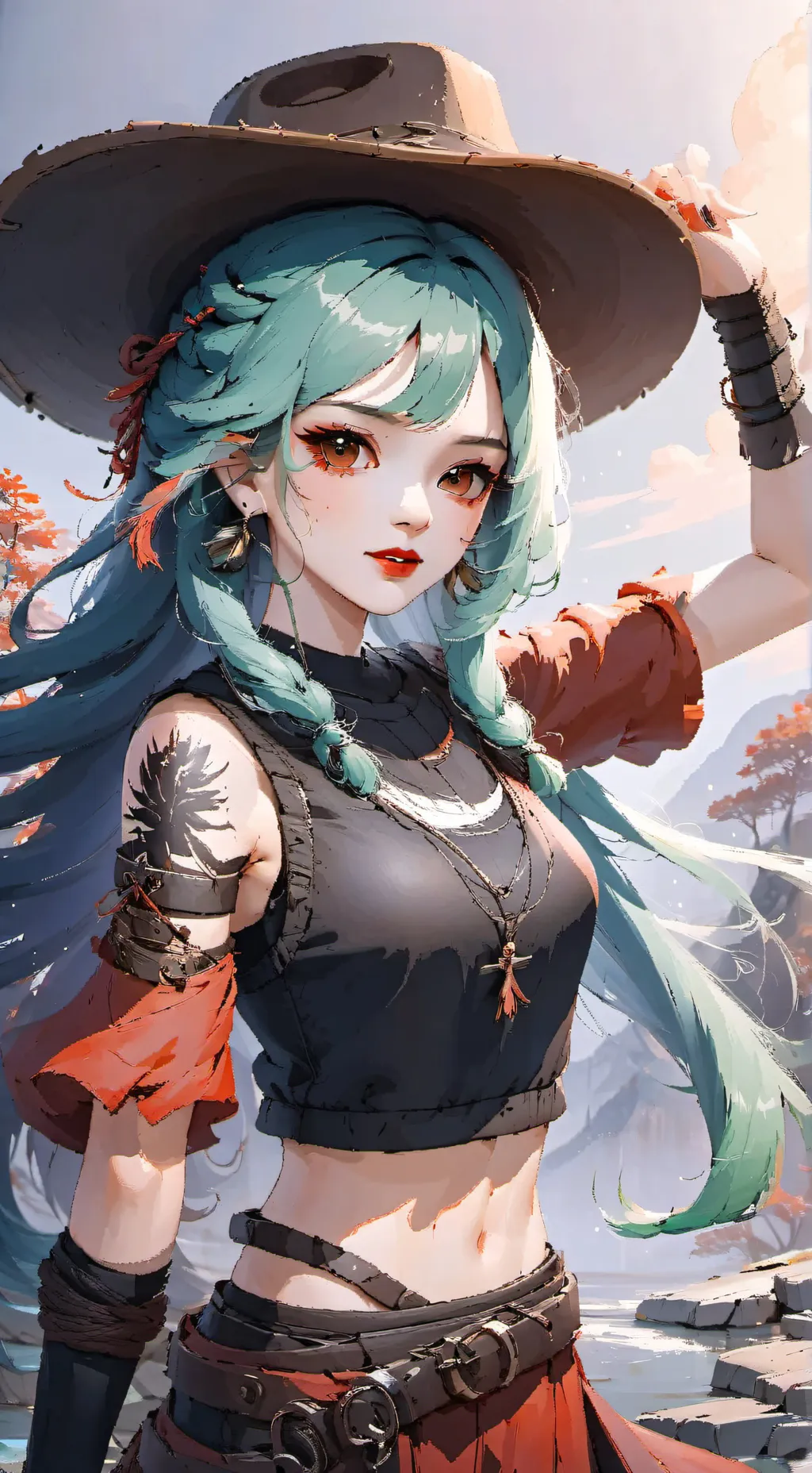 ai character: Rose background