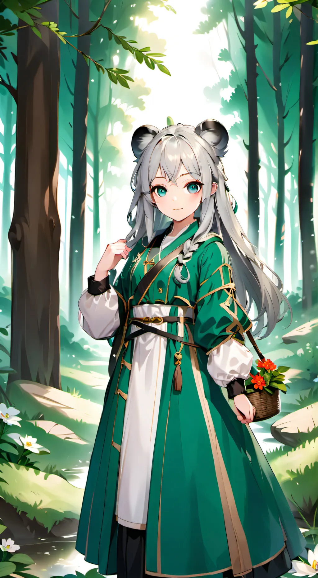 ai character: allina  background
