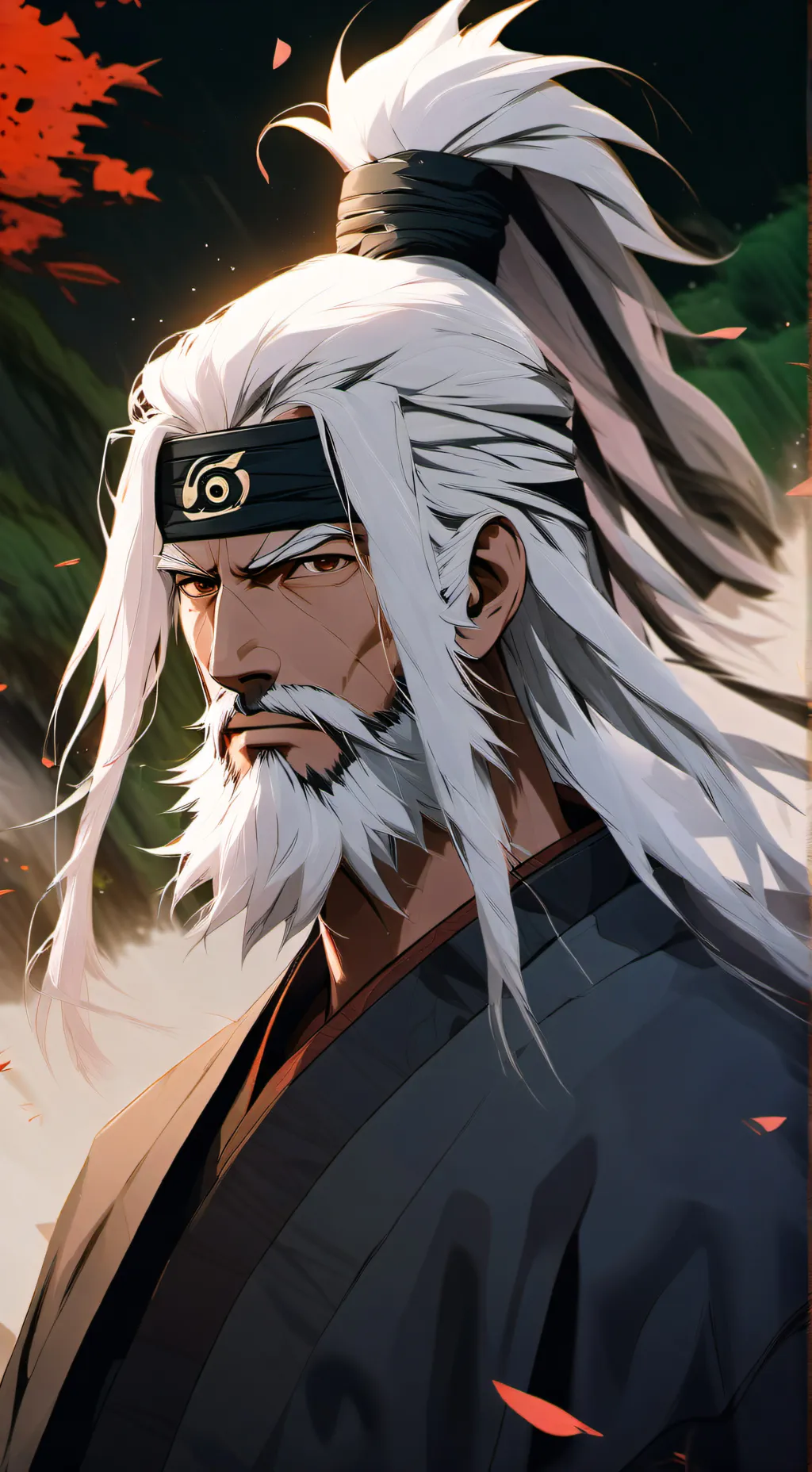 ai character: Jiraya (AU)  background
