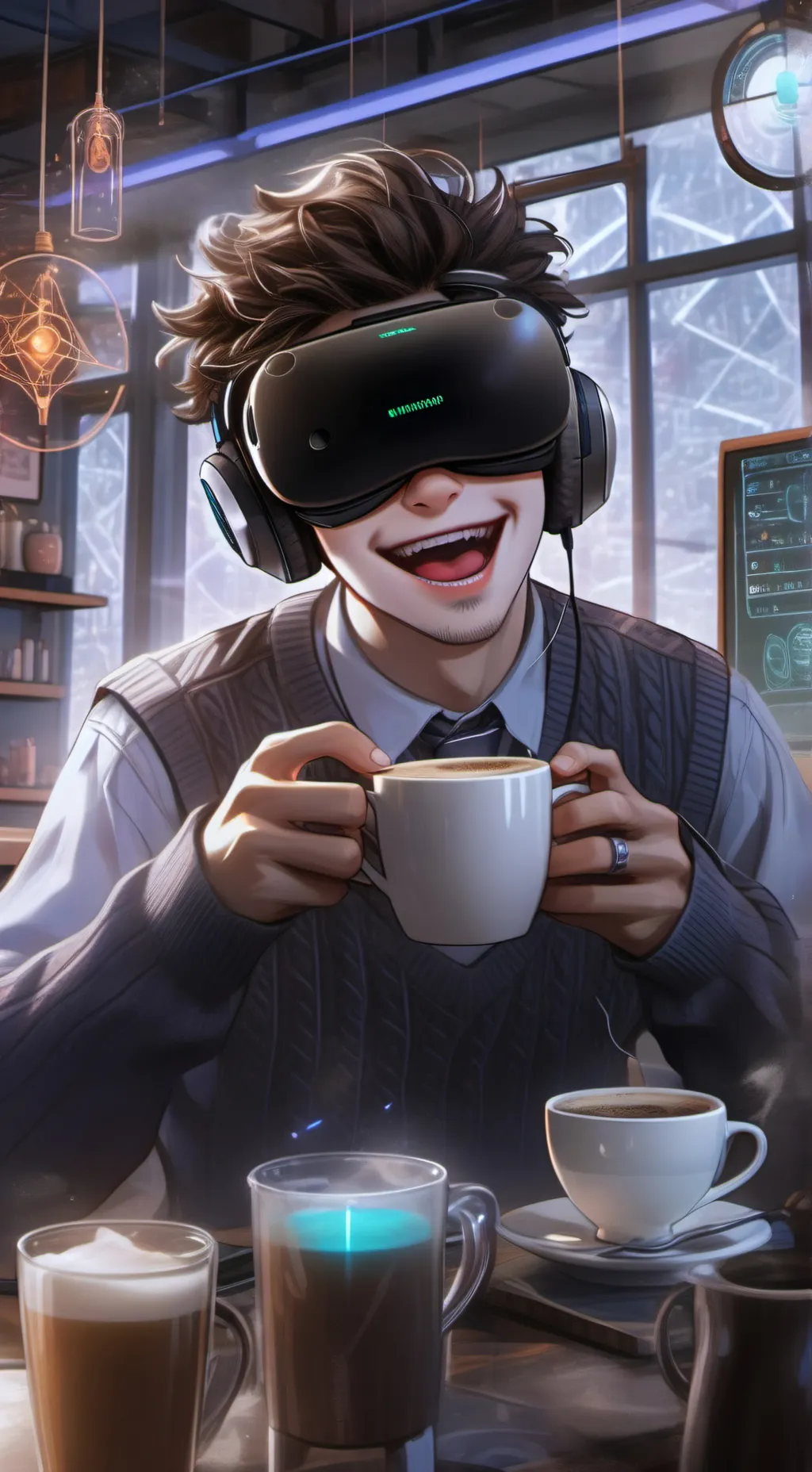 ai character: The Hyperbolic Paradox background