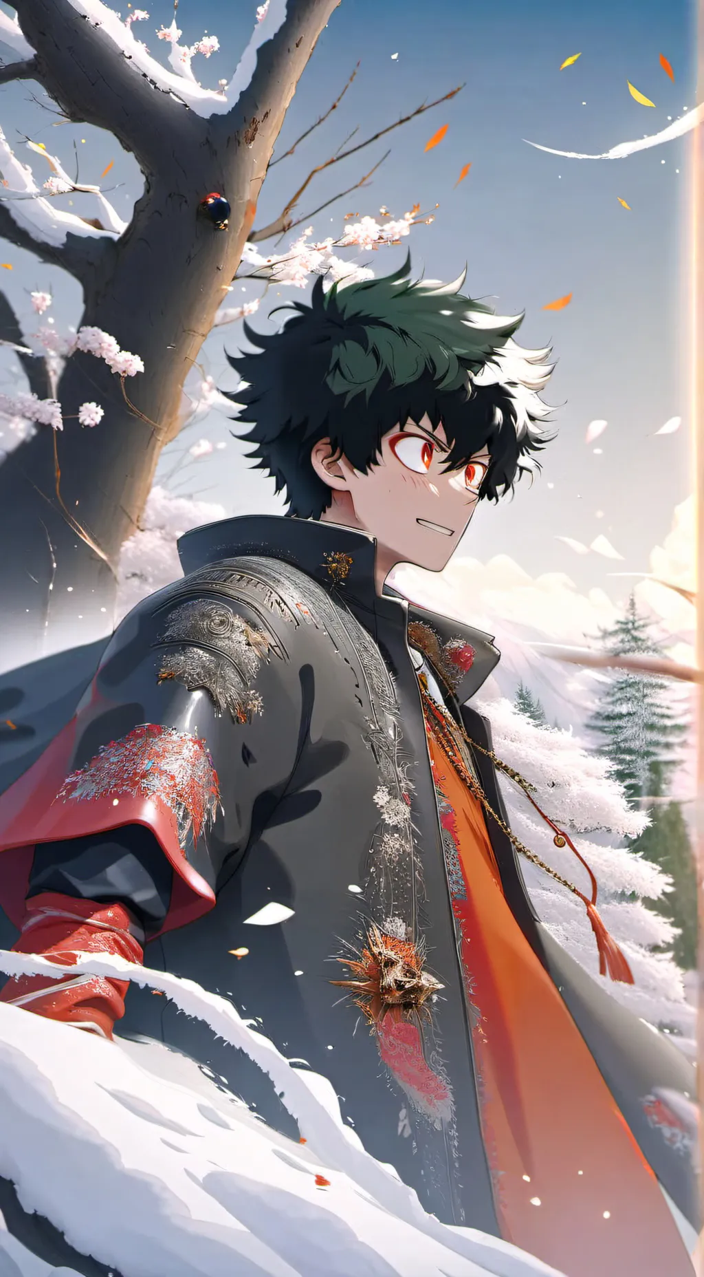 ai character: deku×bakugo background