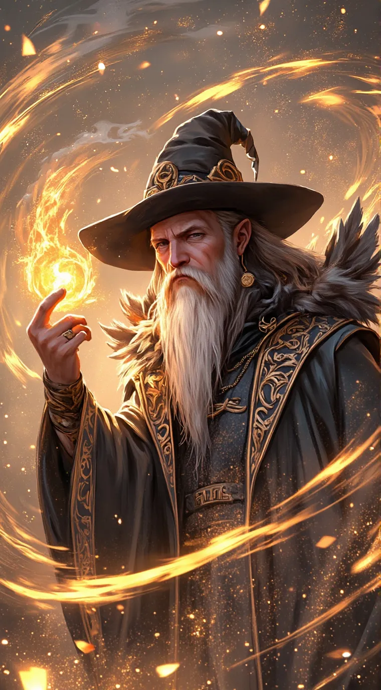ai character: Johnny the wizard background