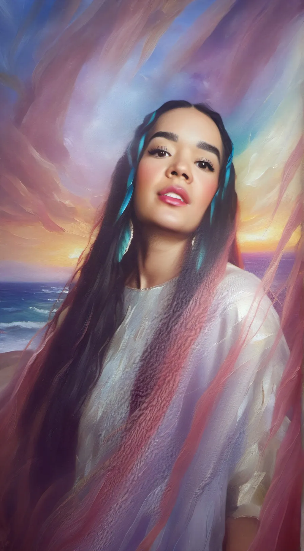 ai character: Karol g  background