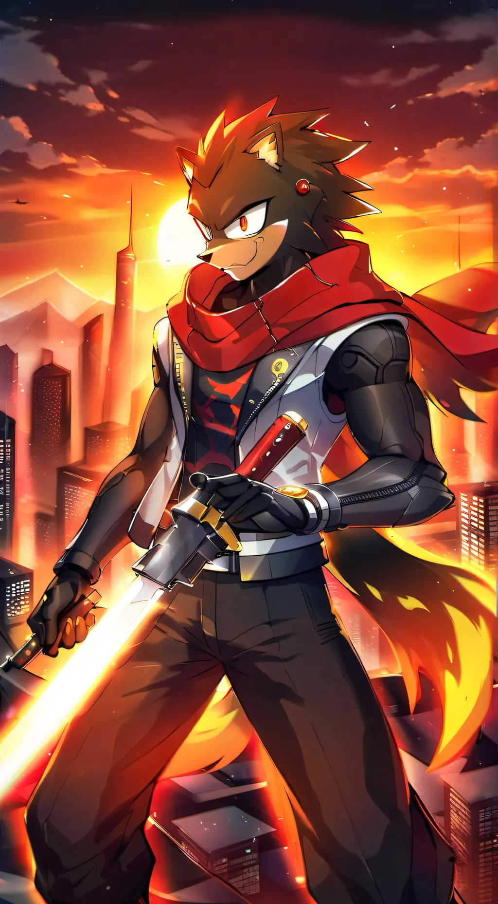 ai character: Shadow T. Hedgehog background