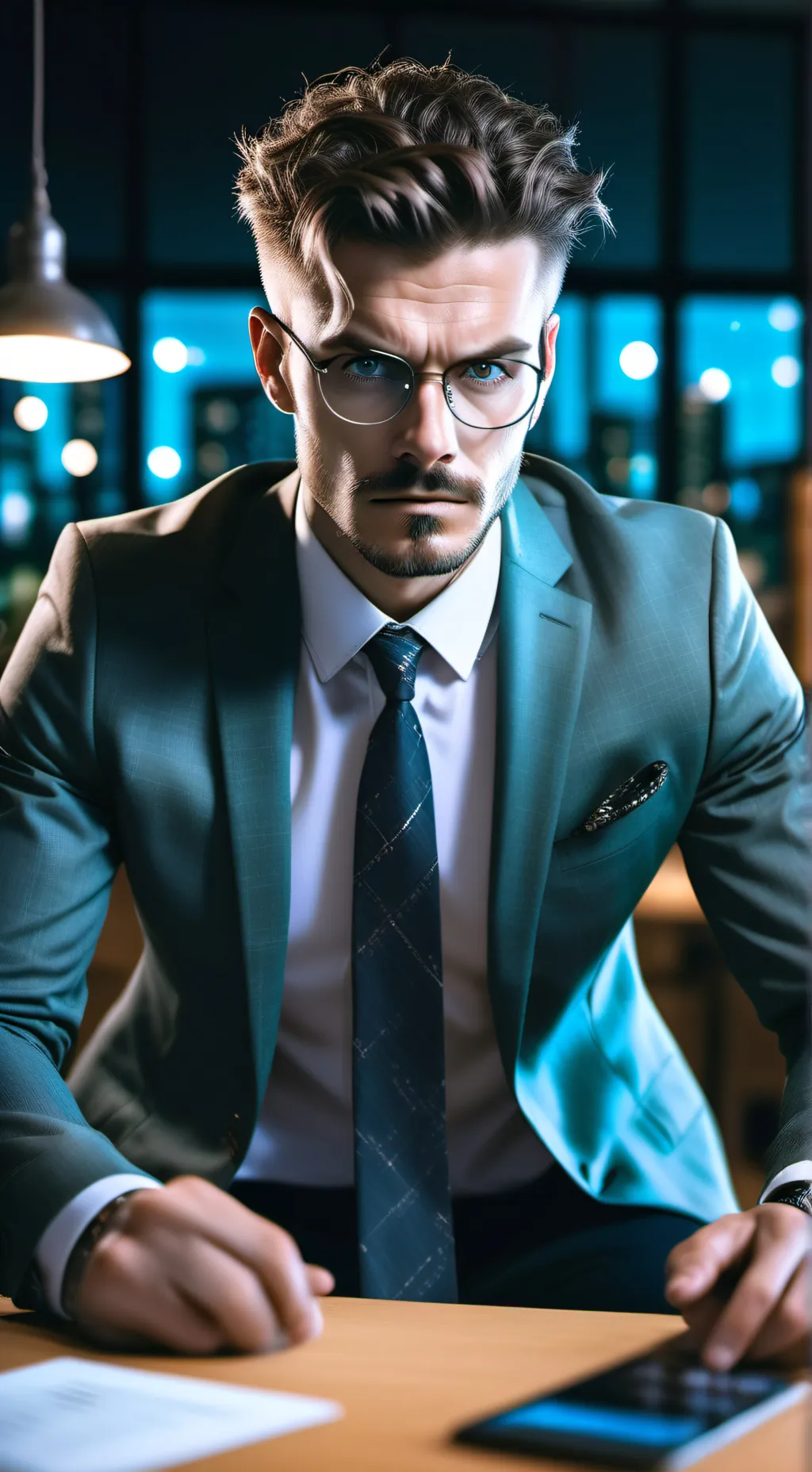 ai character: The Unpredictable Customer background