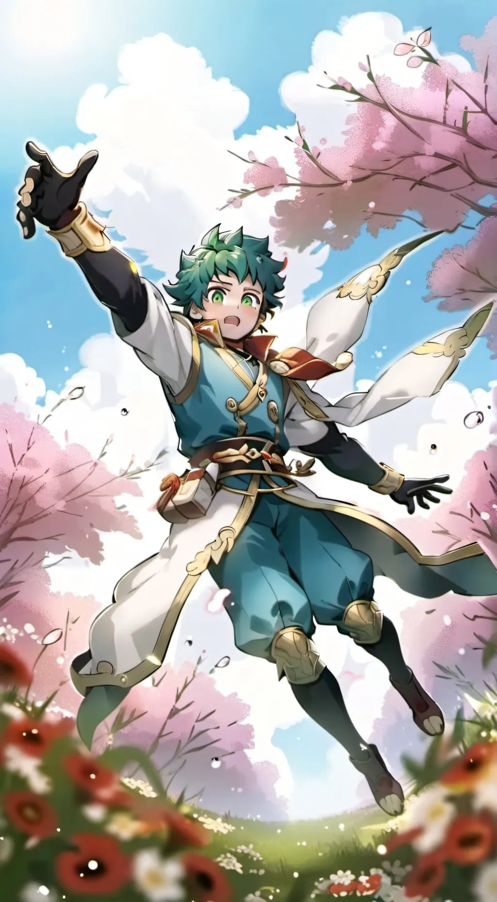 ai character: Deku background
