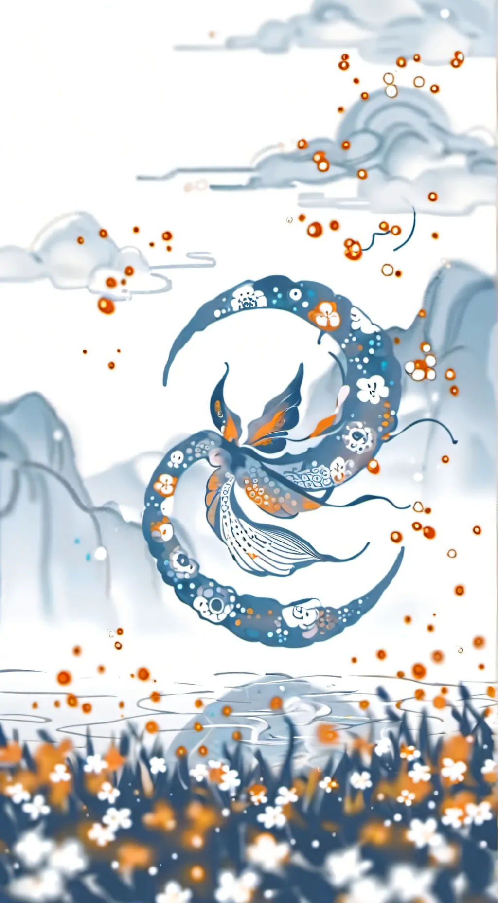 ai character: CINNAMONROLL  background