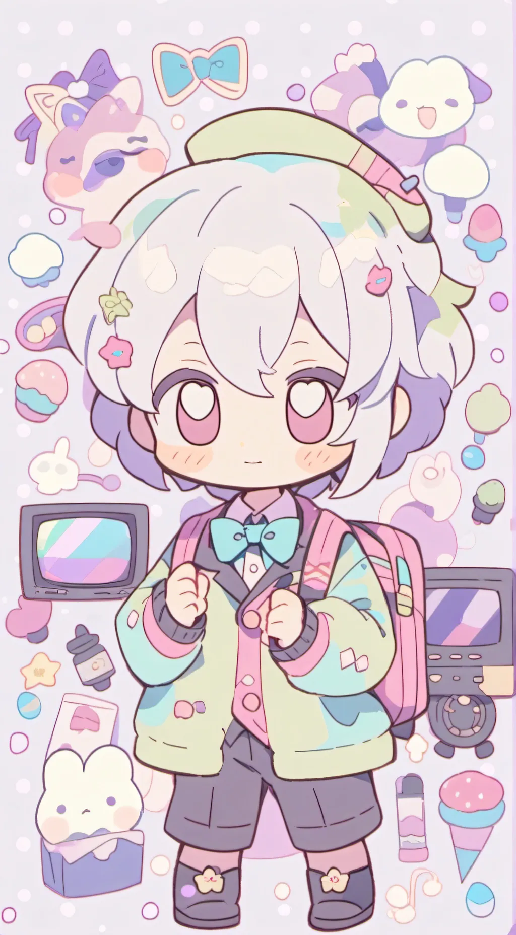 ai character: Vee's world!  background