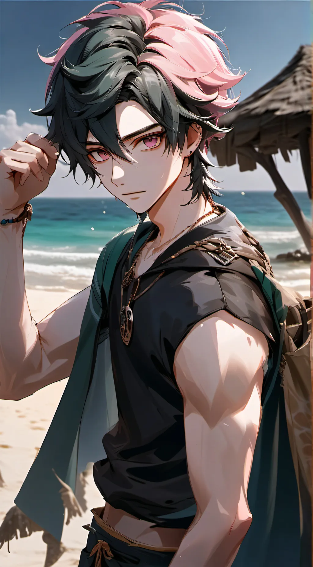 ai character: Ansel Hughes  background