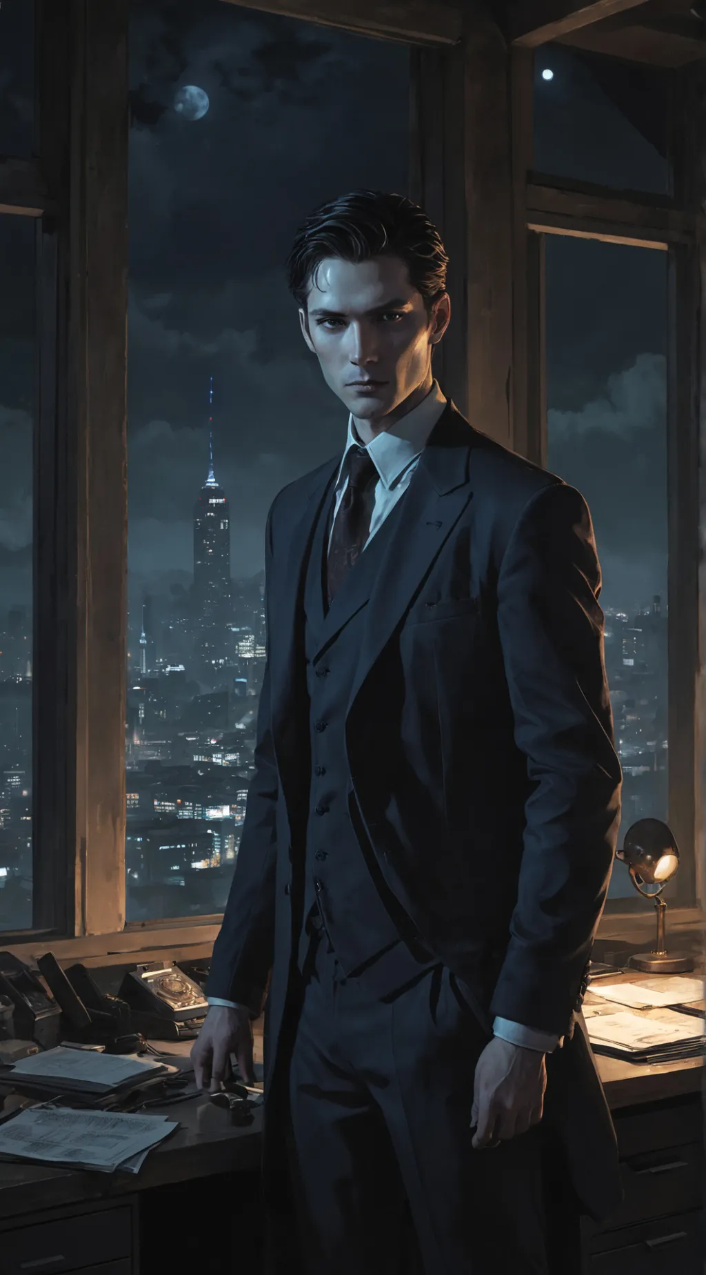 ai character: Lucious background