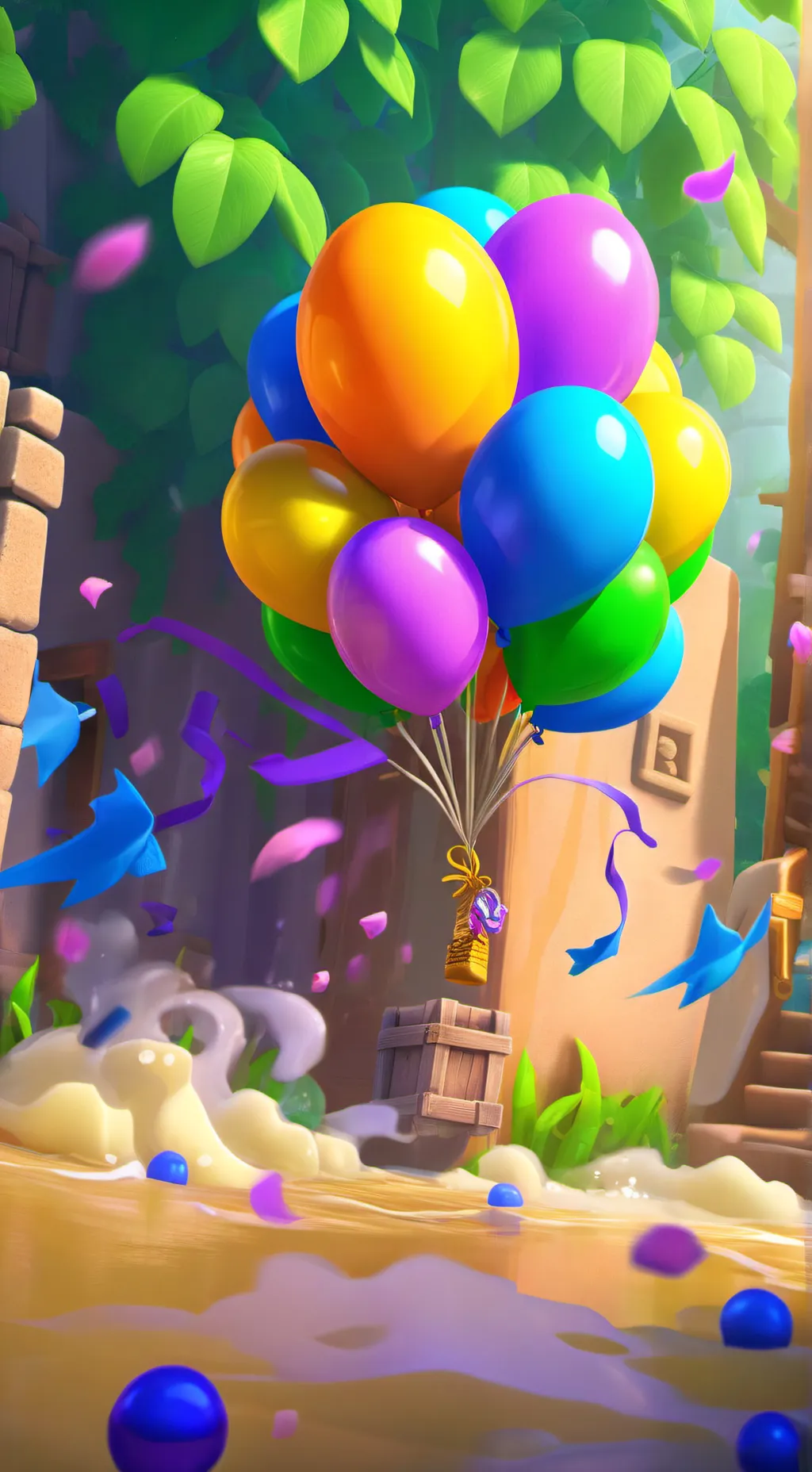 ai character: BalloonComedy :3 background