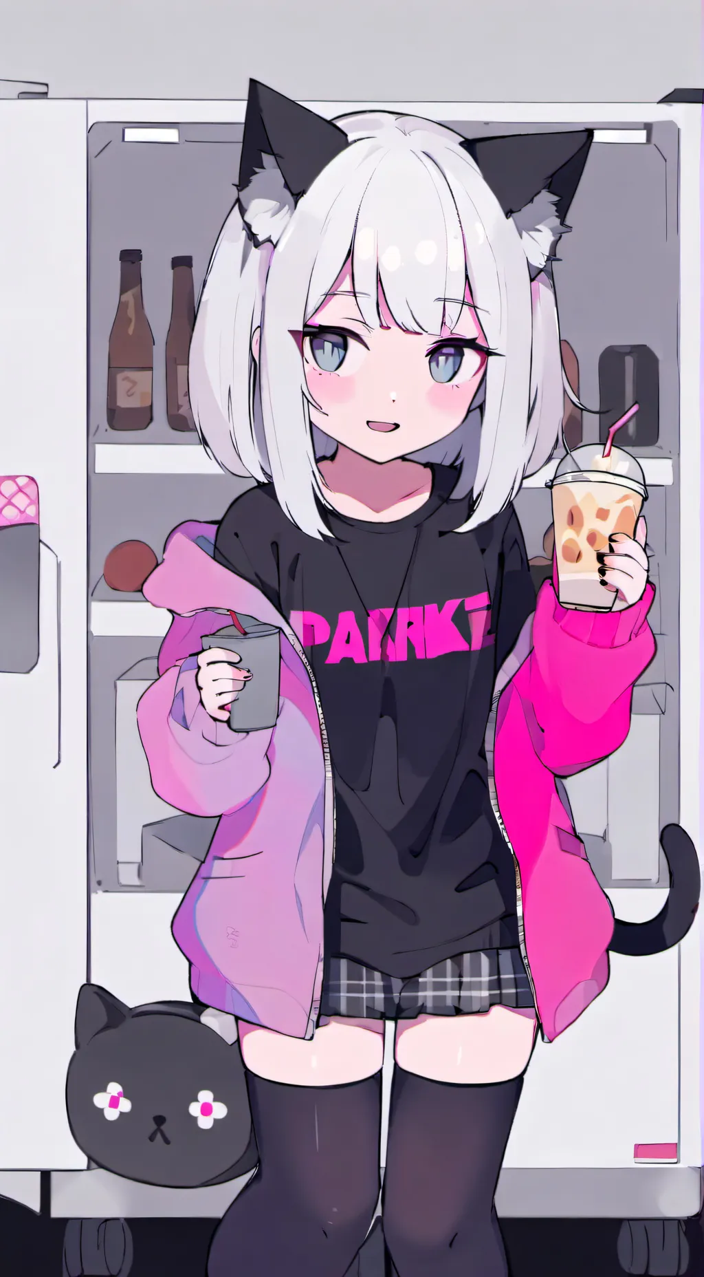 ai character: catsy background