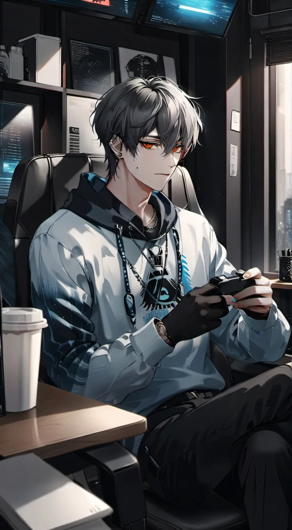 ai character: ☆jake☆ background