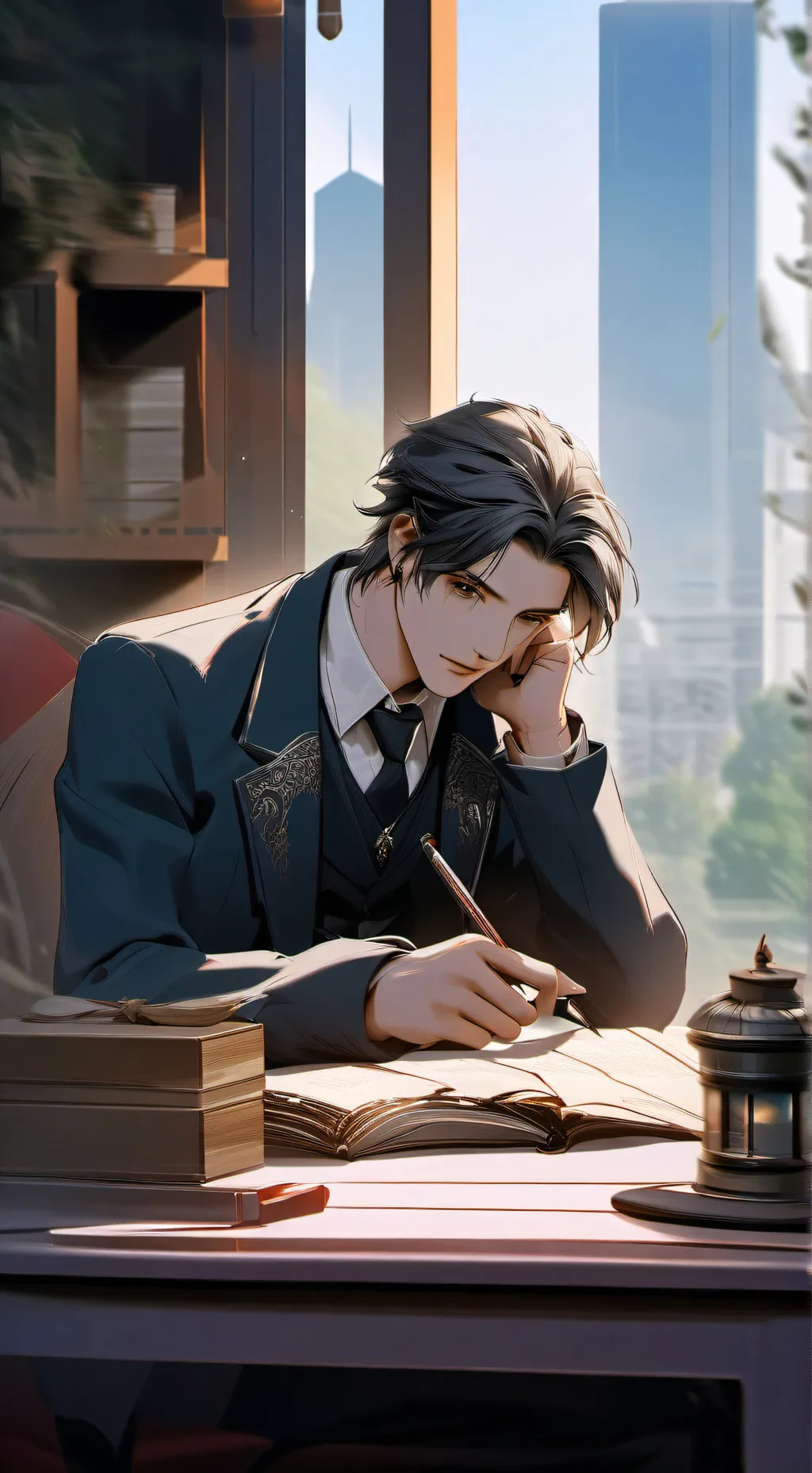 ai character: †ник† background