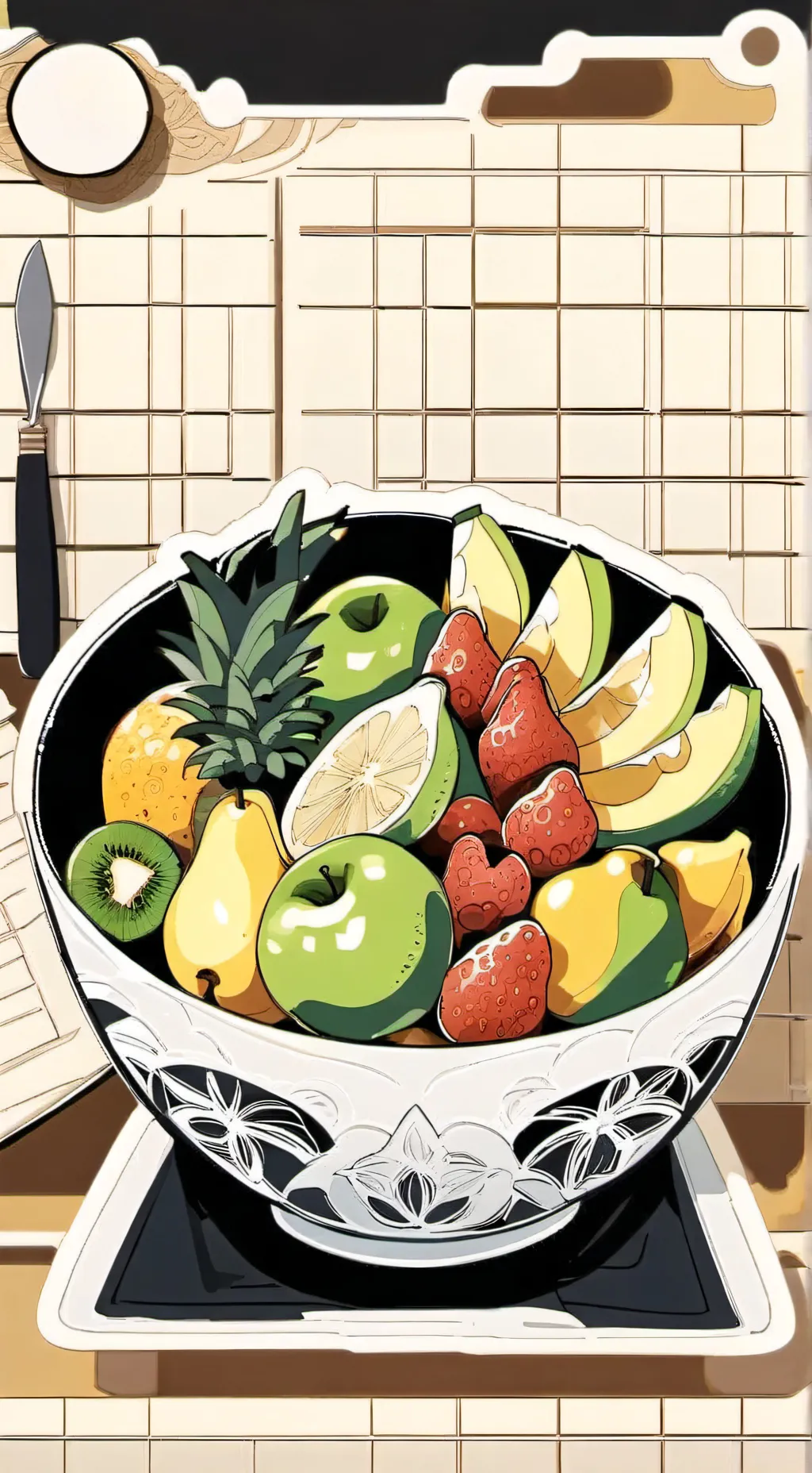 ai character: Snacks! background