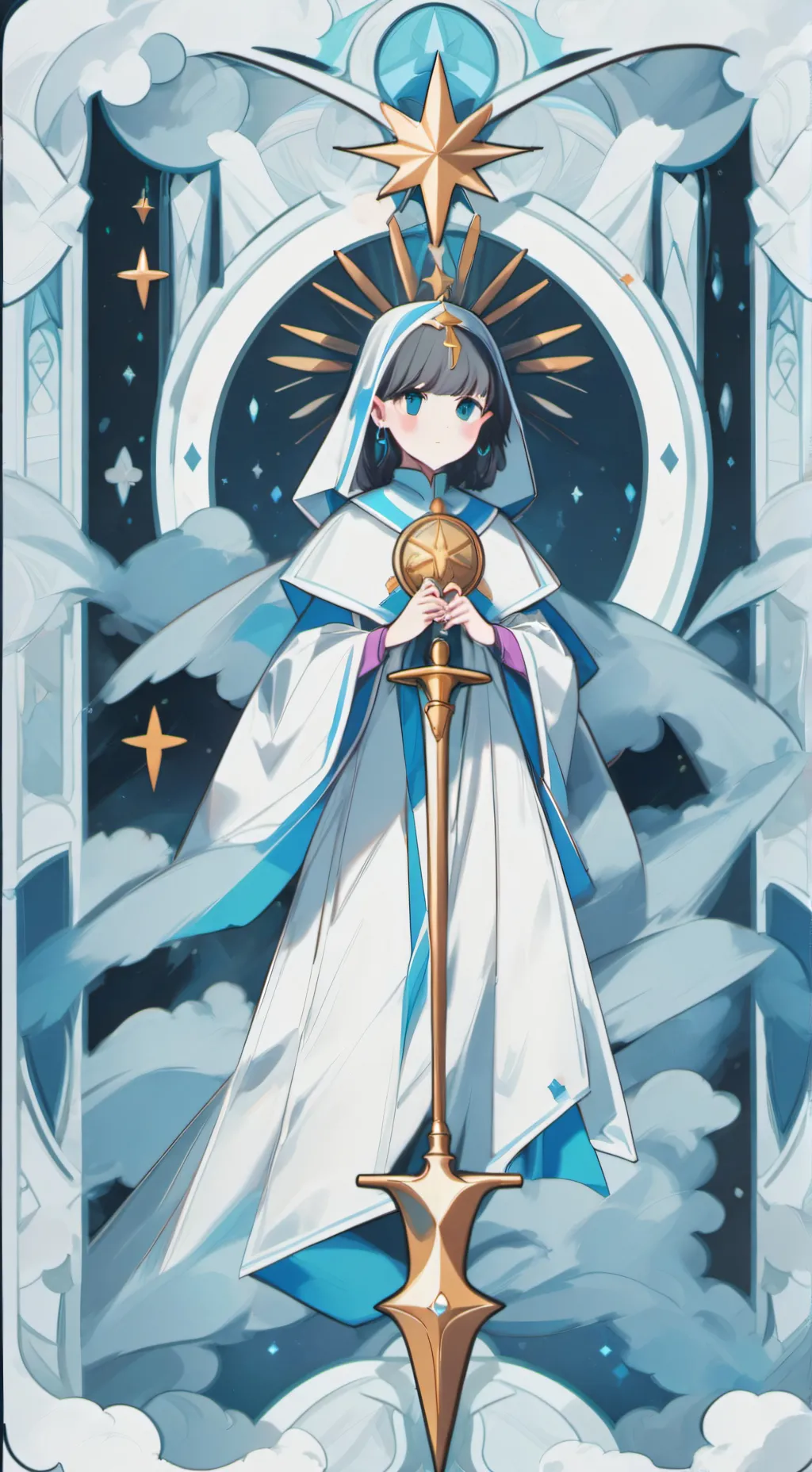 ai character: Moonlight background