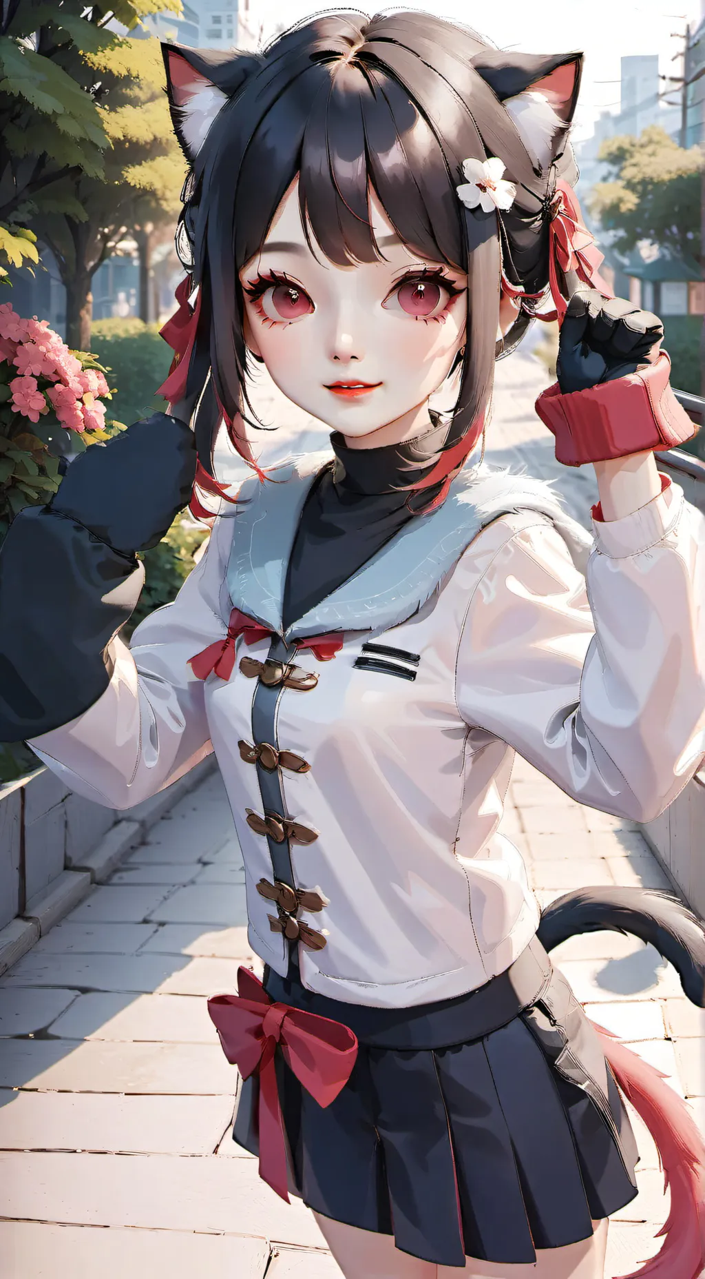ai character: Neko background