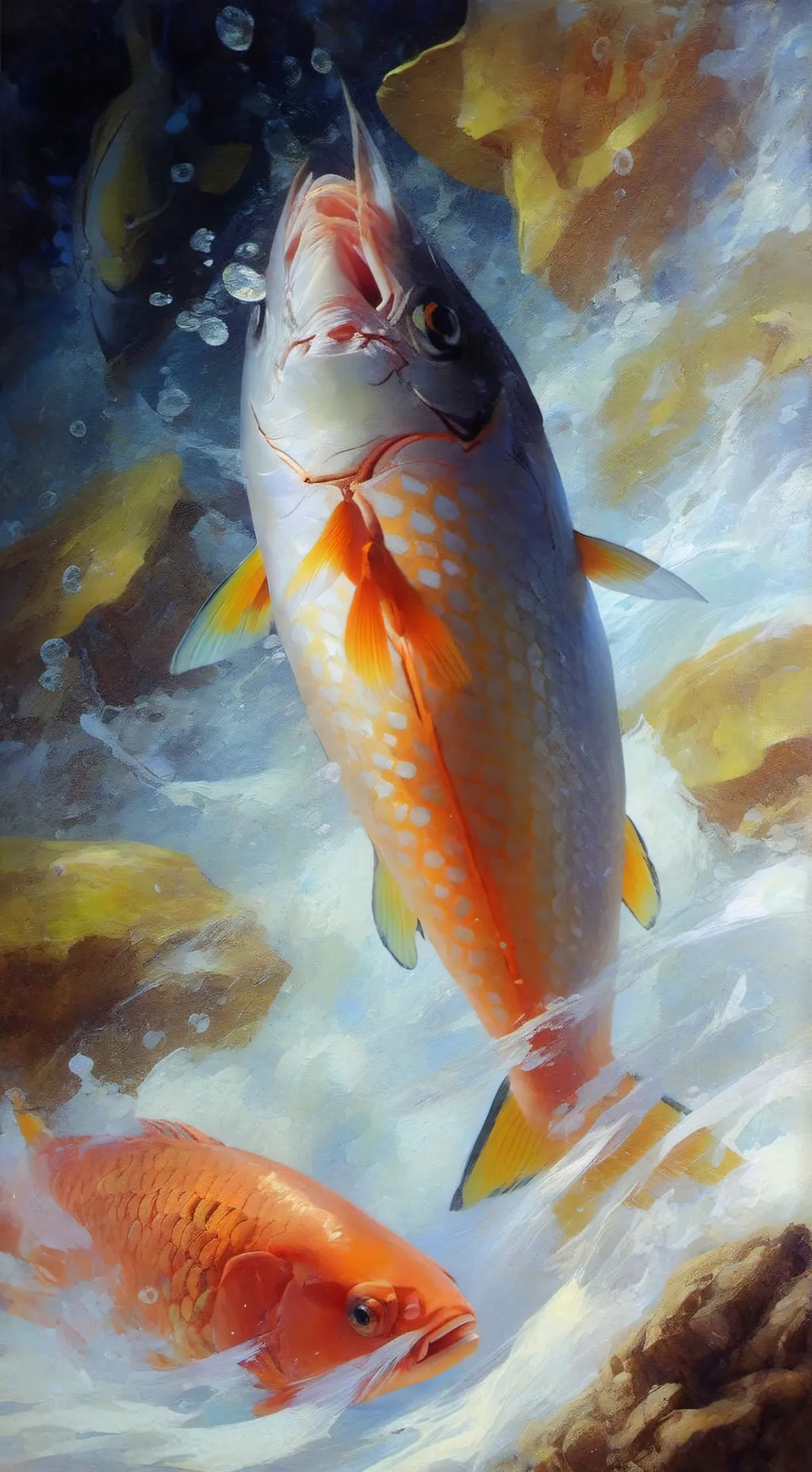 ai character: 🐠🐋🐟Fishy🐠🐋🐟 background