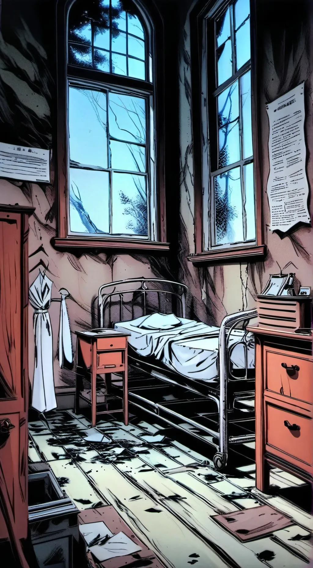 ai character: Mha Abandoned 🏥 background