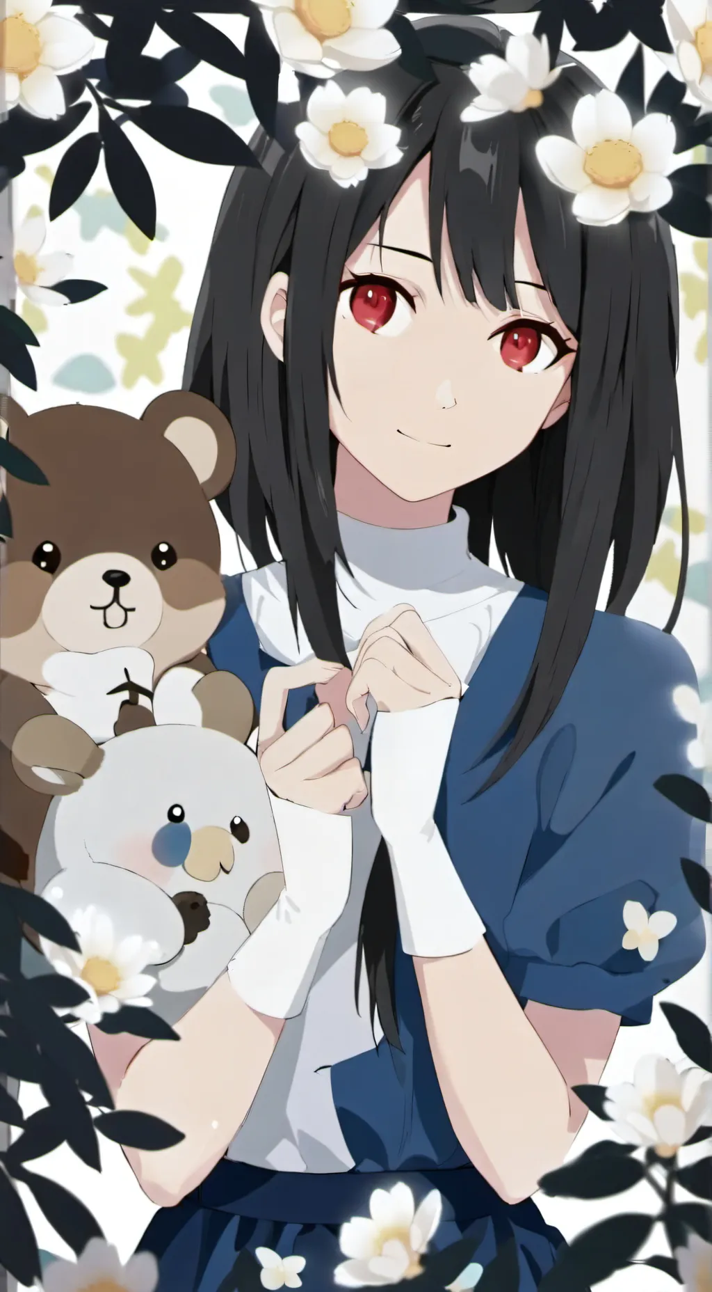 ai character: sarada uchiah background