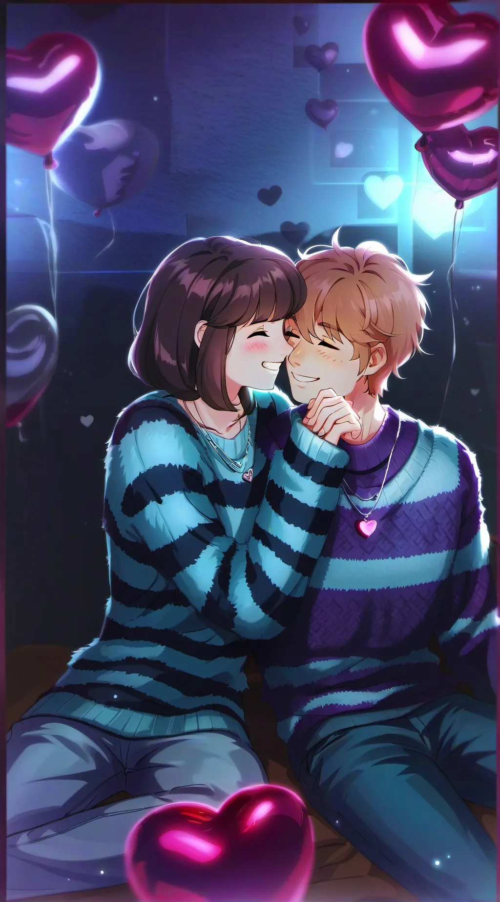 ai character: asriel x chara background