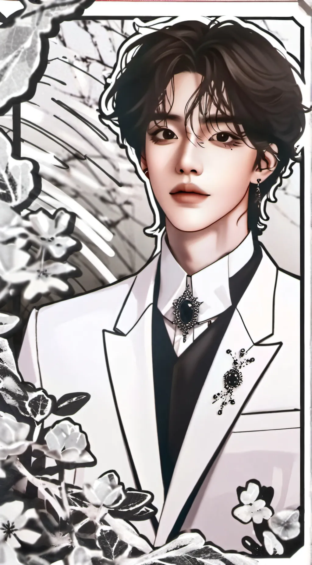 ai character: sus hyunjin😨🎀🥟 background