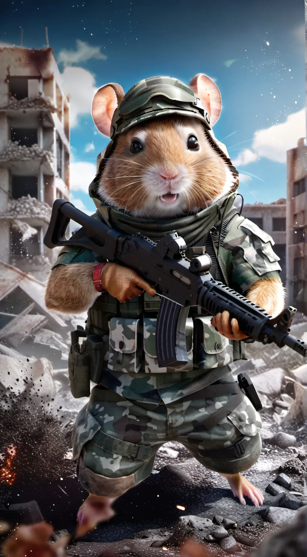 Talkie AI - Chat with Soldier Hamster